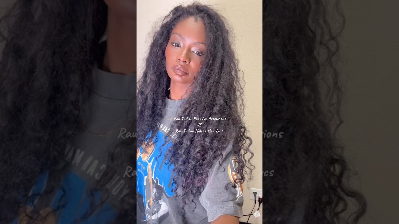 Loc Extensions are premade & installed.. vs human hair wrapped Bohemian locs 😍 See any differences?
