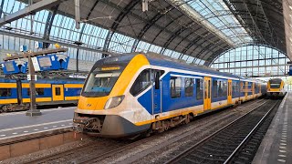 Ns Sng Sprinter Train Amsterdam Centraal To Schiphol Airport  Ride
