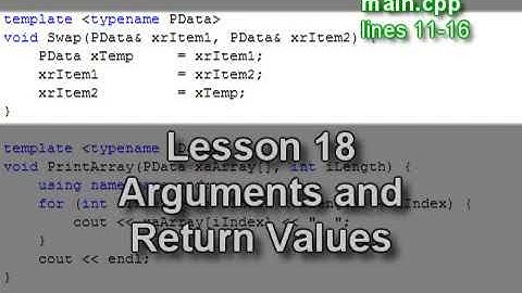 C plus plus Console Lesson 20  -  Sorting with Bubblesort