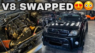 THIS LS1 5.7L V8 SWAPPED TOYOTA HILUX IS CRAZY🔥😳 !! #engineswap #modified #toyota