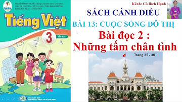 TIẾNG VIỆT  3 TẬP 2 - SÁCH CÁNH DIỀU - BÀI 13 -  BÀI ĐỌC 2: NHỮNG TẤM CHÂN TÌNH trang 35 - 36