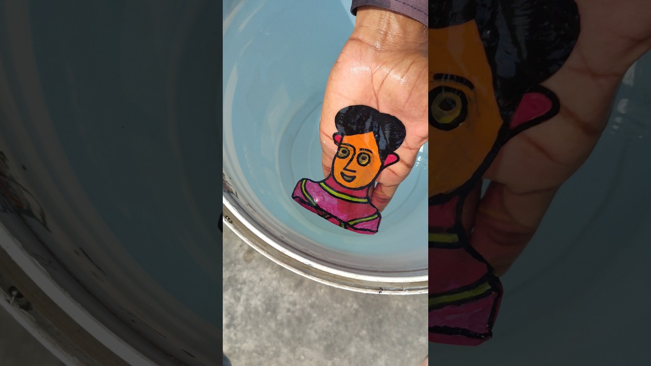 Fantastic 😍 Boy Drawing | Float On Water 🌊🌊 | Making On Hand 👏 