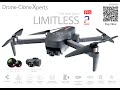 Limitless 2 drone with gps 4k ucamera 2axis gimbal long flight time and much more