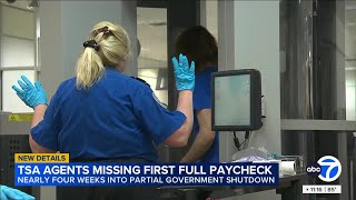Tsa Agents Miss First Paychecks Amid Government Shutdown