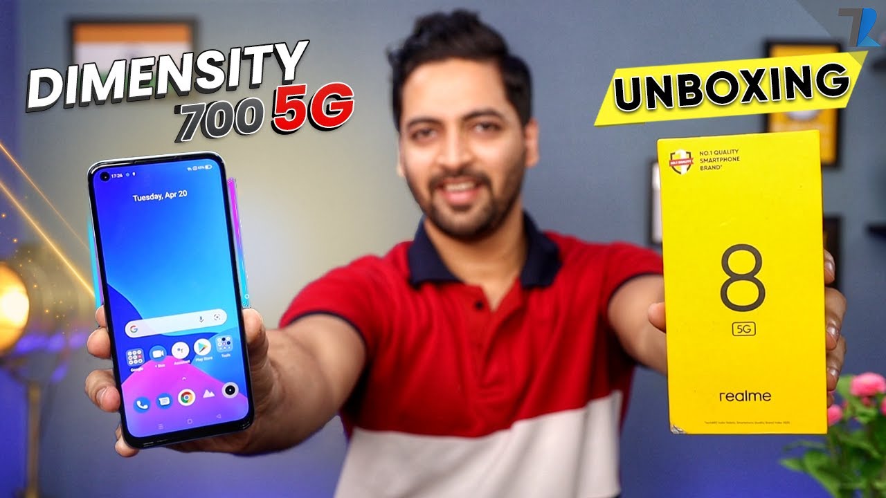 realme 8 5G - Unboxing & Hands On | Dimensity 700⚡ | 90Hz Display😍 | 5000 mAh | 48MP Camera