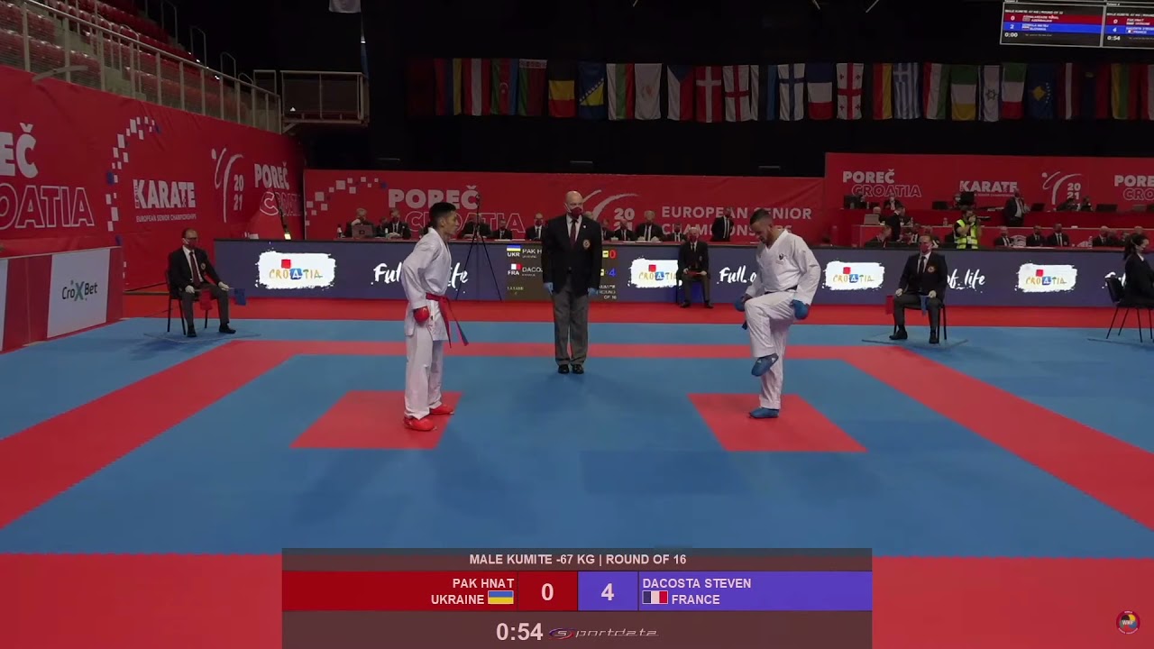 EKF Senoir Championships Steven De Costa (France) VS Hnat Pak (Ukraine)