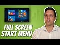 How to get rid of full screen start menu in Windows 10