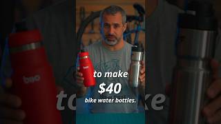 Are $40 bike water bottles worth it?! #shorts