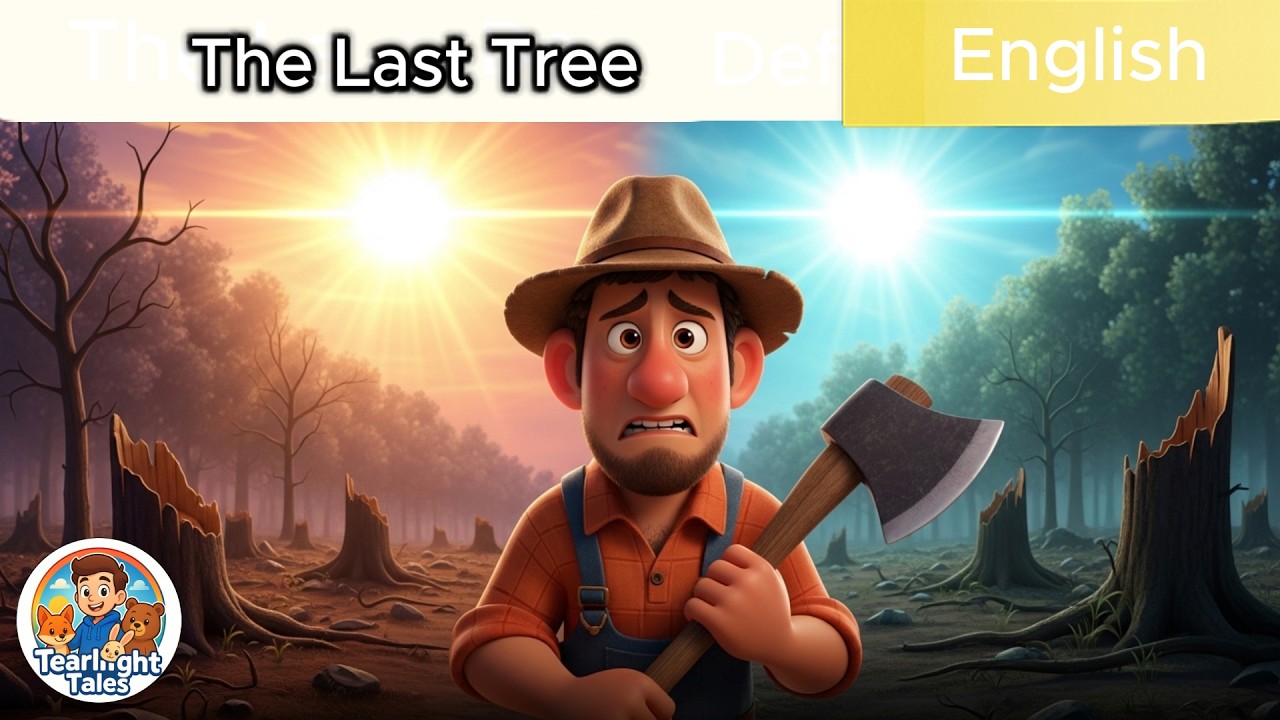 The Last Tree 🌲|Greed destroyed what he needed most 💰😔📖  #Greed  #Nature  #MoralStory