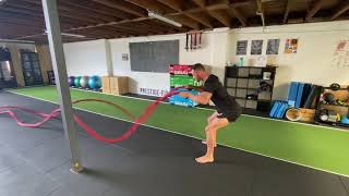 Battle Rope Twirls demonstration