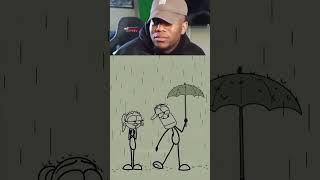 When you try to be a gentleman but she is a player! 😭☂️💔 #shorts #funny #animation