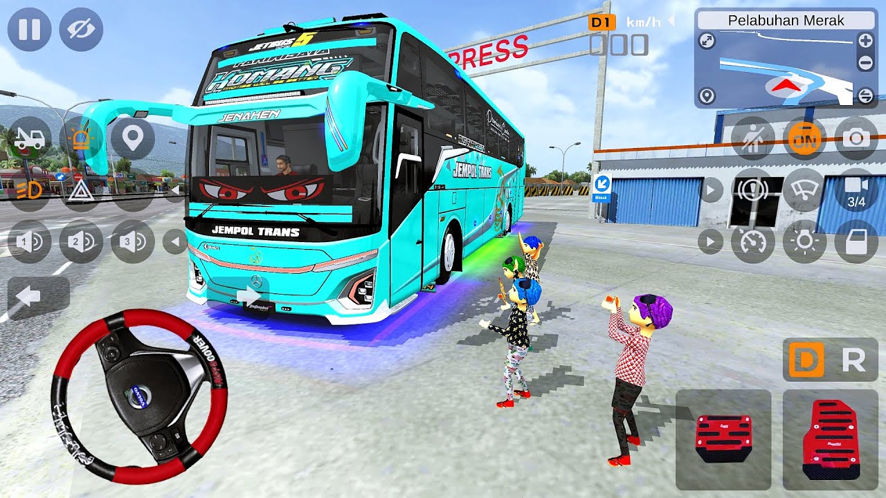 Bus Pariwisata Komang Jempol Trans Pasang Telolet Coco Melon Langsung Diteriaki Bocil Telolet