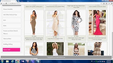 ONLINE CLOTH SHOPPING IN PHP WITH MYSQL