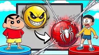 SHINCHAN and NOBITA Got SUPERHERO BALLS in BALL vs BALL | Roblox Funny Game screenshot 4