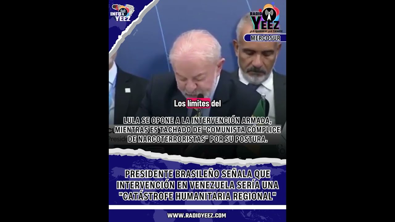 Presidente Lula Señala que Intervención en Venezuela Sería una "Catástrofe Humanitaria Regional".