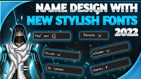Free Fire Stylish Name Design Tutorial || New Font Style 2022 || Name Change With Stylish Fonts