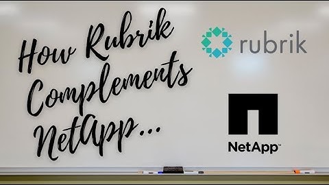 How Rubrik Complements NetApp! In 2 Minutes!