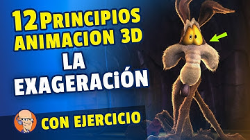 12 Principios de Animación 3D ⭐️ La Exageración