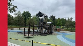 Greenbriar Local Park playground extensively damaged in fire believed to be arson