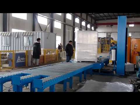 Automatic Pallet turntable stretch wrapper wrapping machine