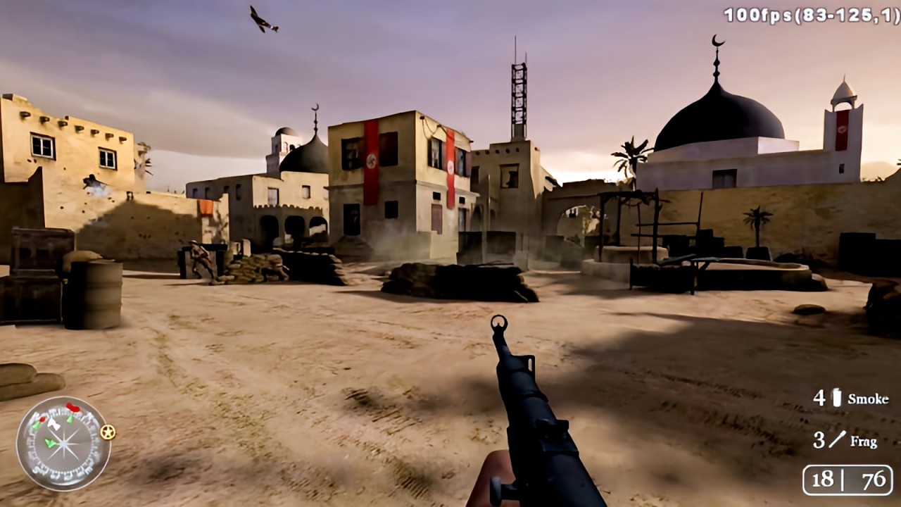 Call of Duty 2 EP16 Rommel's Last Stand, Assault on Matmata, HP Ryzen 7520u, 610m, No Commentary