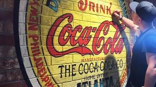 Роспись стен офиса Coca-cola в Москве