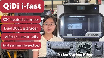 QiDi i-fast: 80C Actively heating chamber, 3D printer made to print Nylon Carbon Fiber, ABS, ASA