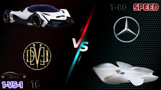 Devel Sixteen VS Mercedes-Benz T-80 | Mercedes-Benz Fast car 😱 | #mrhuyt #versus