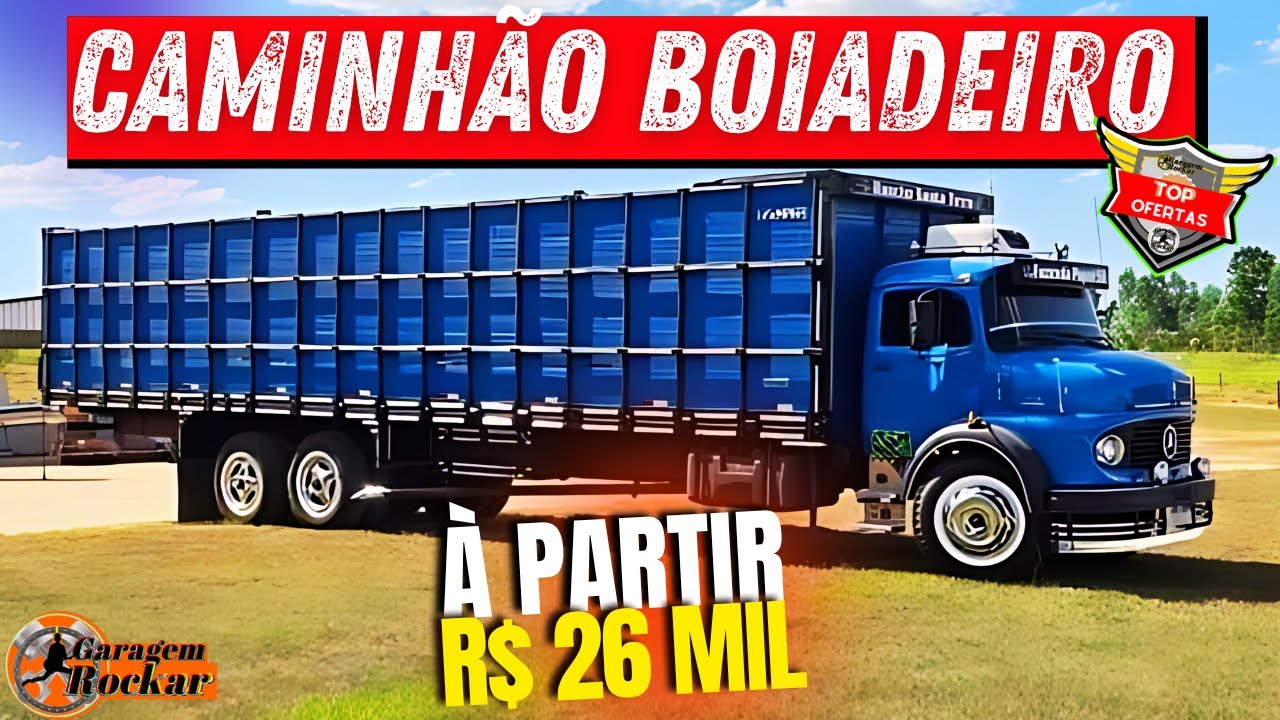10 OFERTAS de CAMINHÃO BOIADEIRO a VENDA à PARTIR DE 26 MIL #caminhãoboiadeiro #mb1618 #f4000