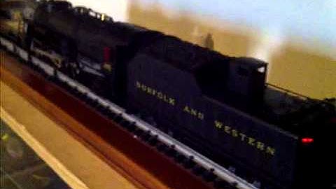 Sunset 3rd rail N&W k3 4-8-2 mountain water buffalo O scale 3 rail brass #205