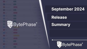 September 2024 Release Summary | Repair Shop Management Software Feature Updates | BytePhase Update.