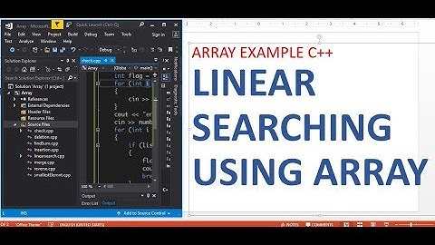 Program to Perform Linear Search - C++ Programming
