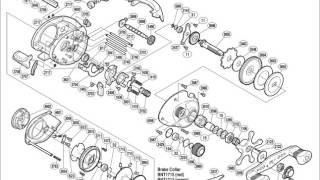 Shimano Curado Cu300e Manual Despiece. Catalog Parts Reel