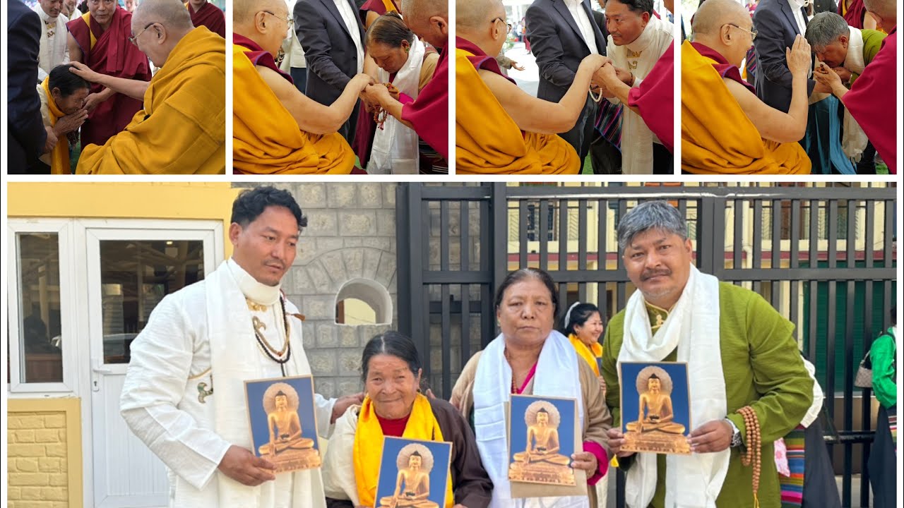 Received blessings from His Holiness the Dalai Lama🙏#tibetanvloger #familytime #🙏🙏🙏👌✌️👍❤️