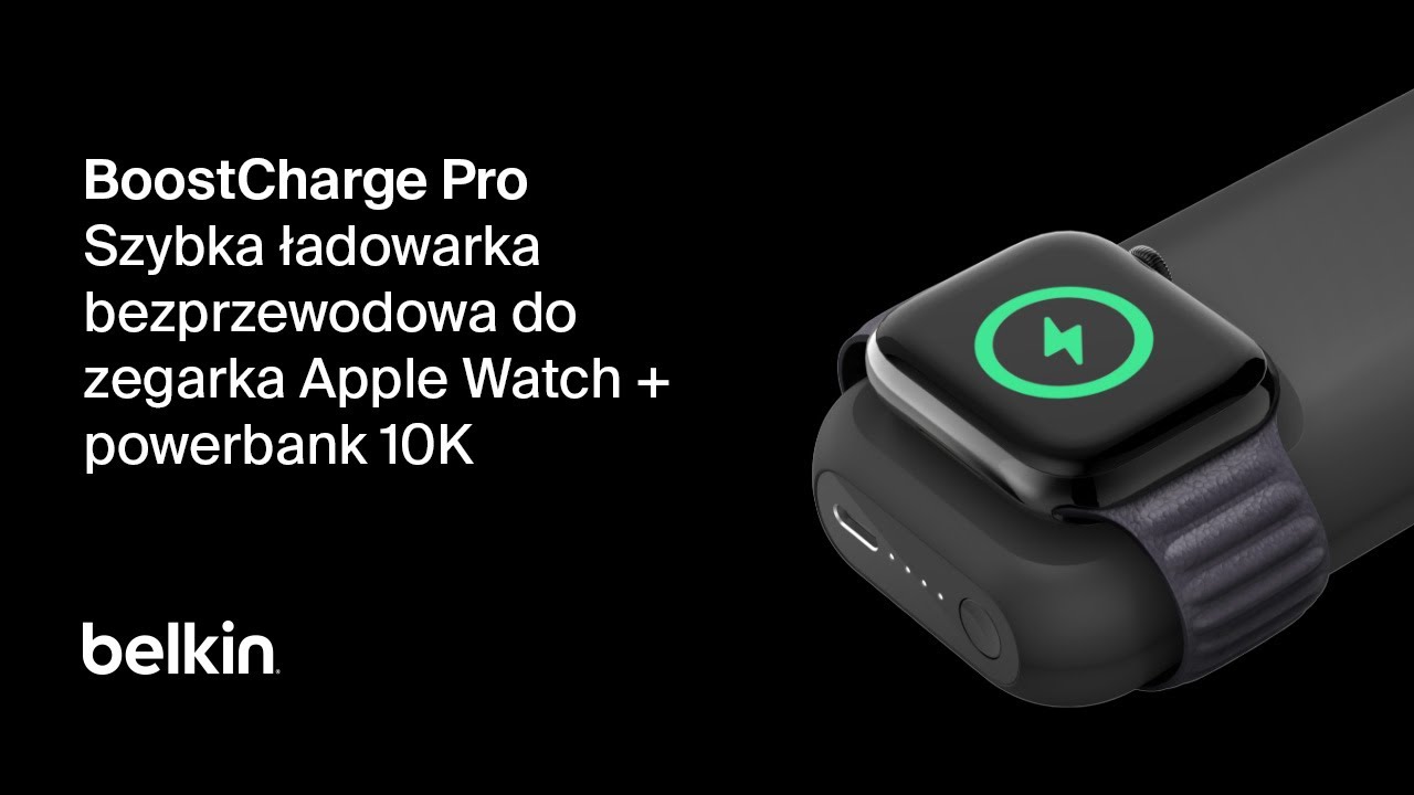 Szybka ładowarka bezprzewodowa do zegarka Apple Watch + powerbank