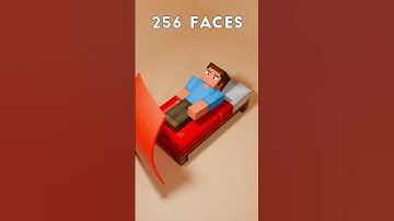 This Minecraft Blanket Upgrade Is INSANE!   #3d #animation #blender #minecraft #simulation