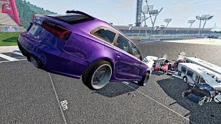 BeamNG Drive - Car vs Bus Realistic Crashes Compilation