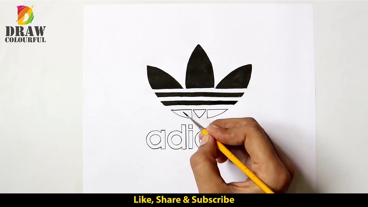 Draw Adidas Logo | Adidas brand - YouTube