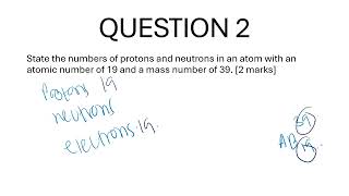 Atomic Structure - GCSE QUESTIONS AND ANSWERS