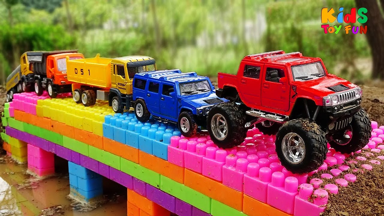 KIDS GAME MASTI || bridge construction vehicles excavator