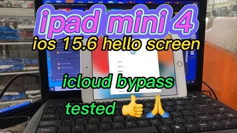 ipad mini 4 hello screen bypass icloud ios 15.X tested solution 🙏👍