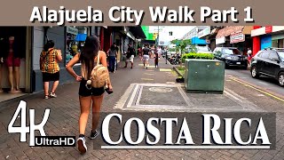 Alajuela Costa Rica  - City Walk Tour- 4k resolution - Part1
