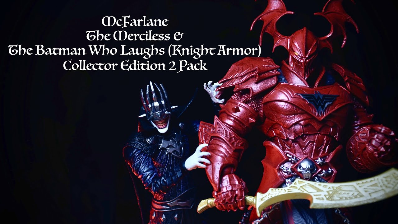 UNBOXING McFarlane Walmart Exclusive The Merciless and Batman Who Laughs (Knight Armor)
