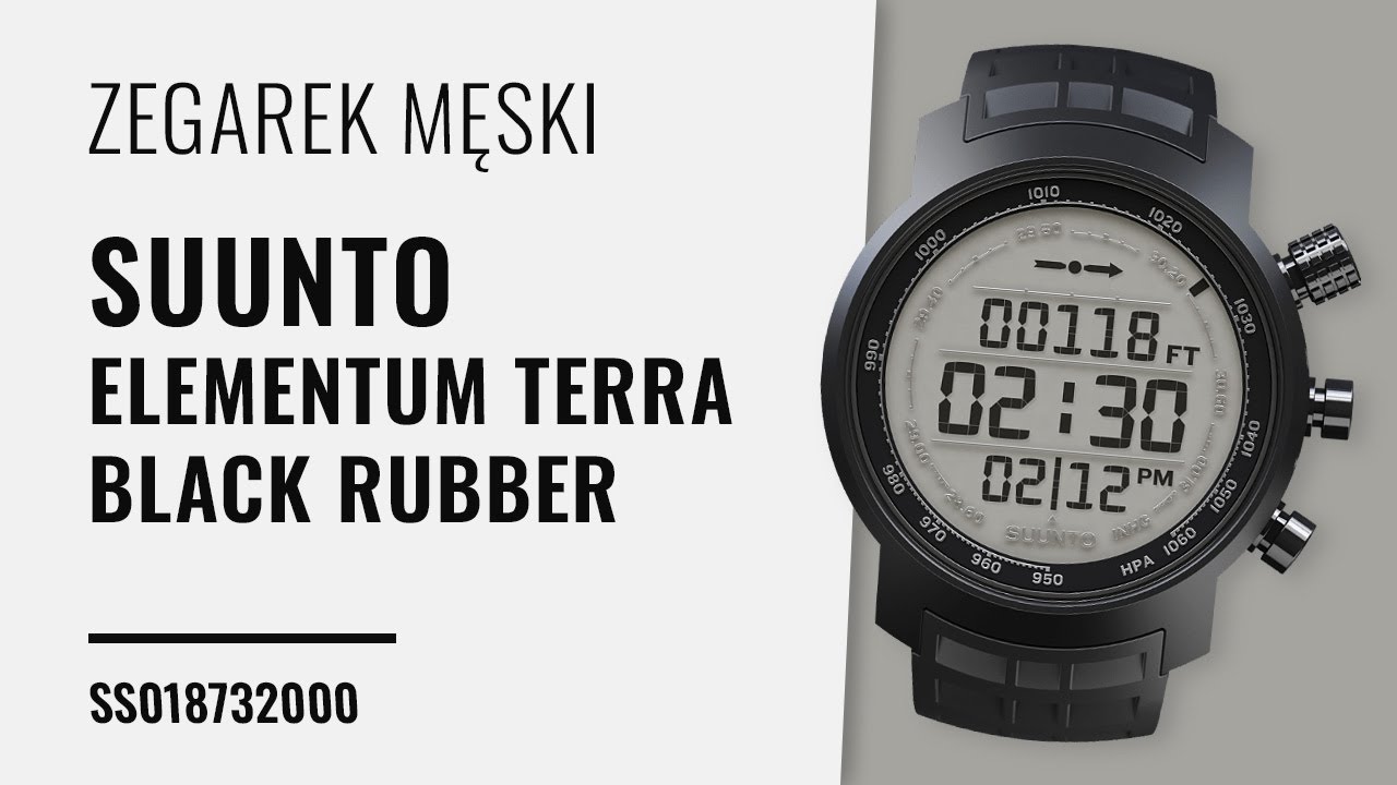 Suunto Elementum Terra N Stealth Rubber - YouTube