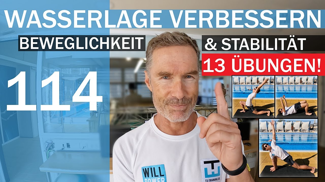 13 ÜBUNGEN: Stabilität und Beweglichkeit | WASSERLAGE VERBESSERN!