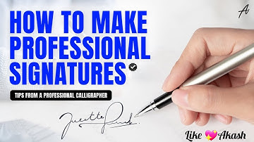 How to Make Professional Signatures ✍️ | Stylish Signature Design Tips | Like 💖 Akash
