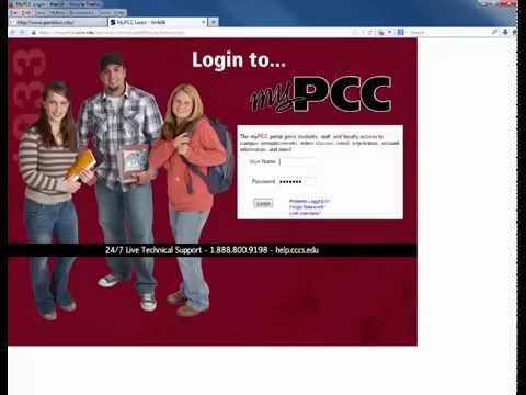 PCCVT0004 Login to PCC Portal and access D2L courses