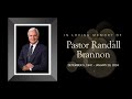 Memorial service  pastor randall brannon