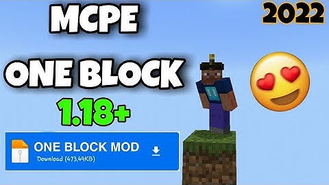 MINECRAFT ONE BLOCK MAP DOWNLOAD 1.18+ || 2022 || MINECRAFT MAP || BROMZZI