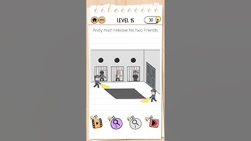 Brain Test 2 | Prison Escape | Andy must release his two friends | Level 15